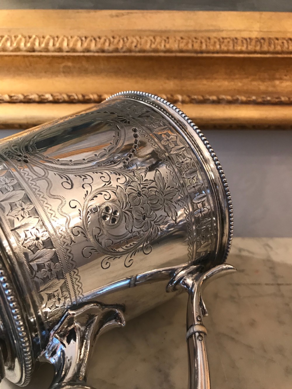 Victorian Silver Plated Teapot by Thomas Bradbury View IV