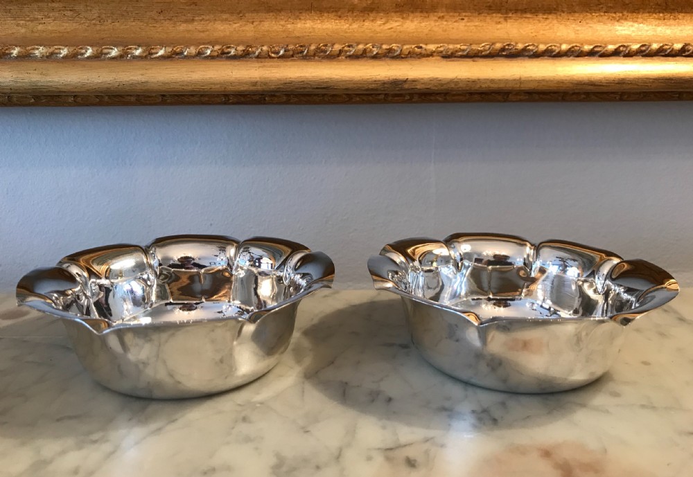 Pair of Edwardian Silver Bon Bon Dishes