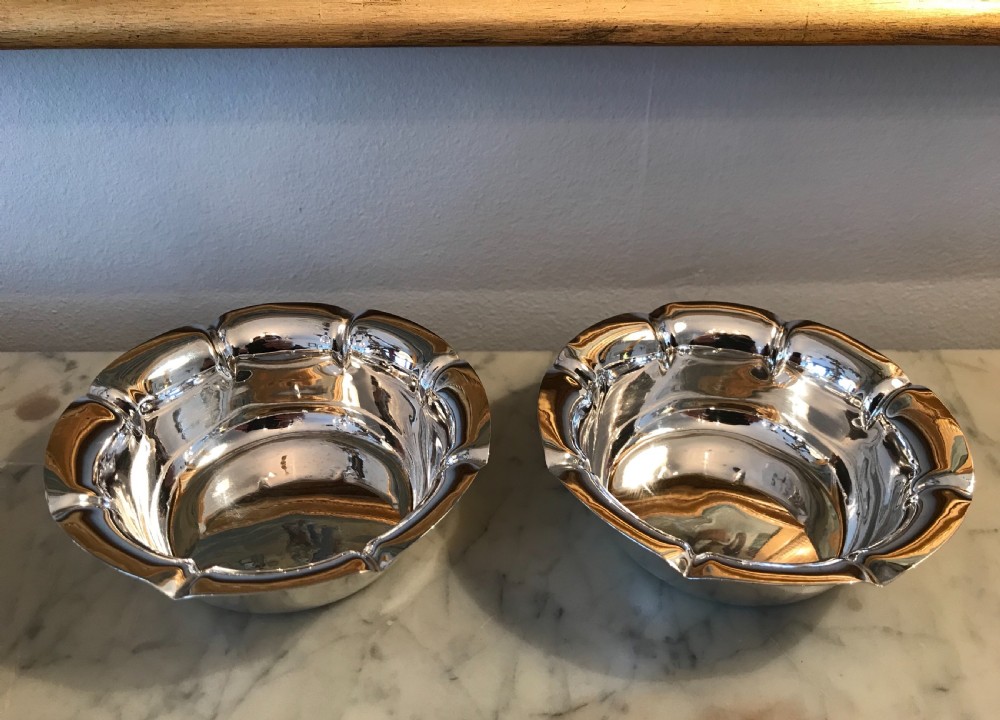 Pair of Edwardian Silver Bon Bon Dishes View II