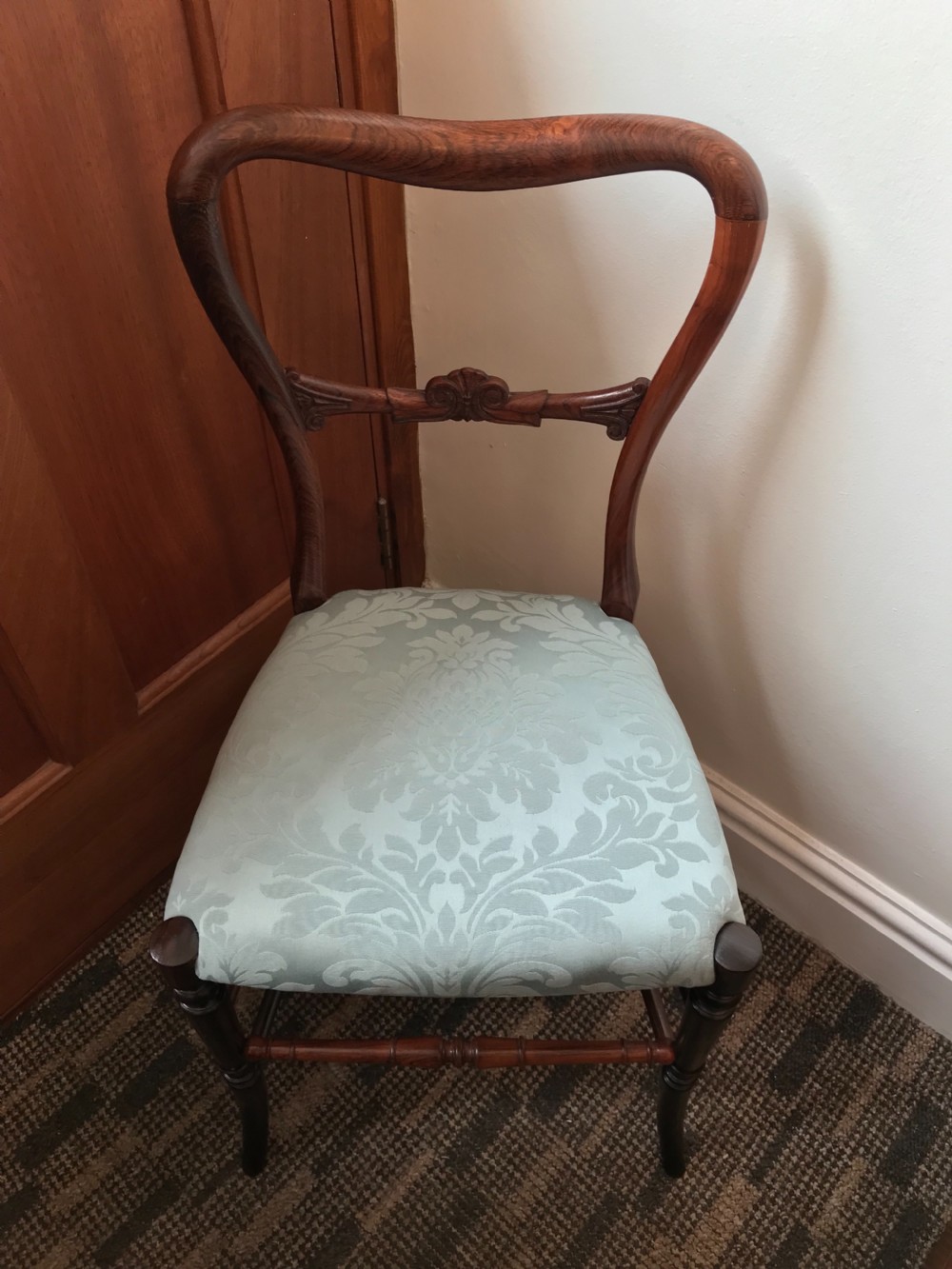 Beautiful Victorian Rosewood Child Bedroom Chair View V