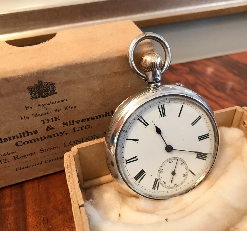 Victorian Silver Pocket Watch, Chester 1899 View III