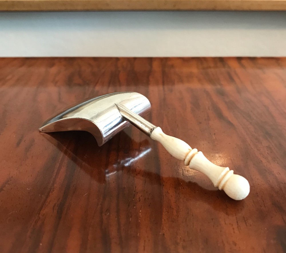 George III Silver Caddy Spoon View VI