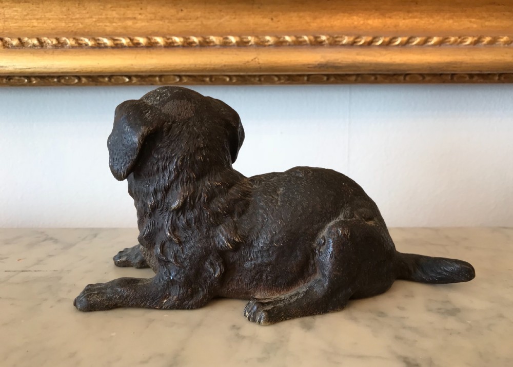 Franz Bergman Cold Painted Bronze of a Dog View III