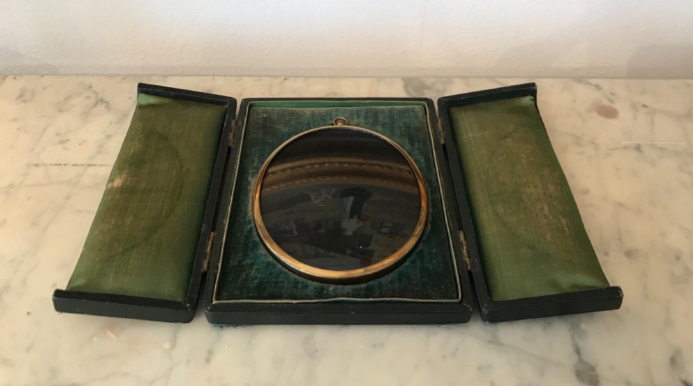 Victorian Gilt Metal Frame in Original Box View II