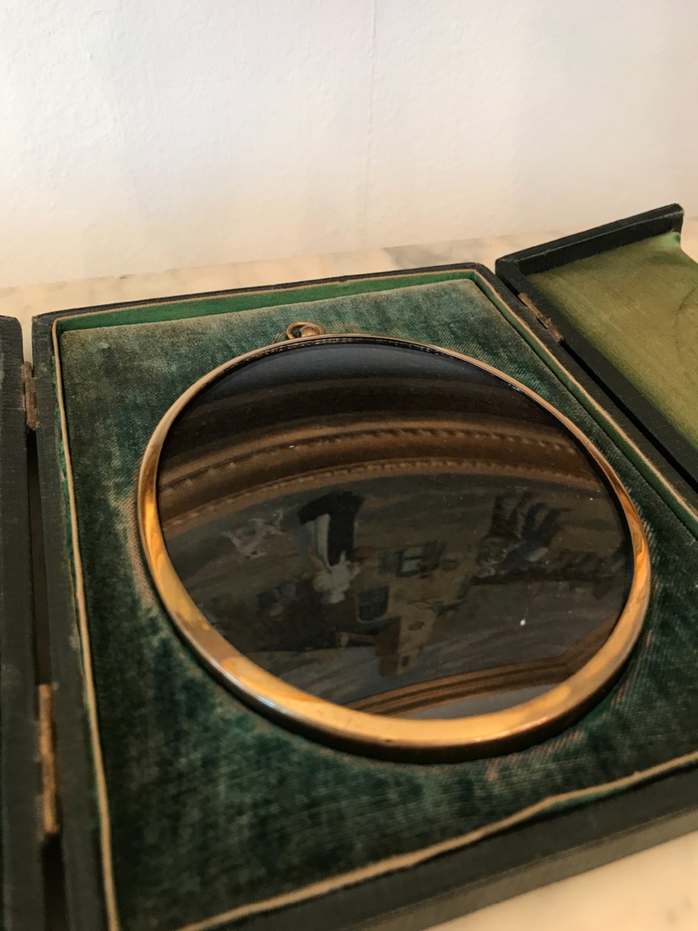 Victorian Gilt Metal Frame in Original Box View III