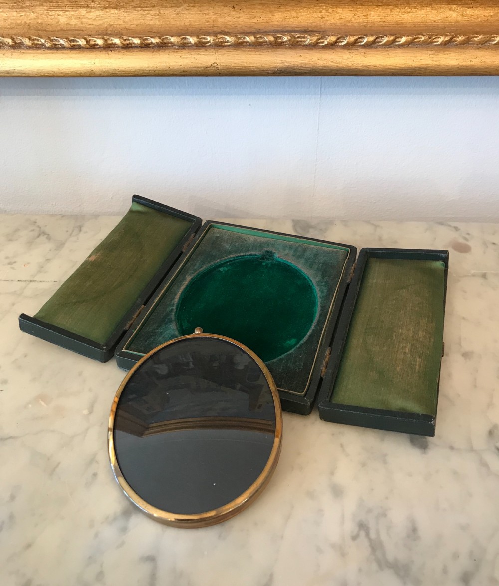 Victorian Gilt Metal Frame in Original Box View IX