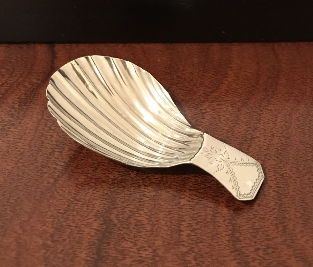 George III silver caddy spoon, 1797