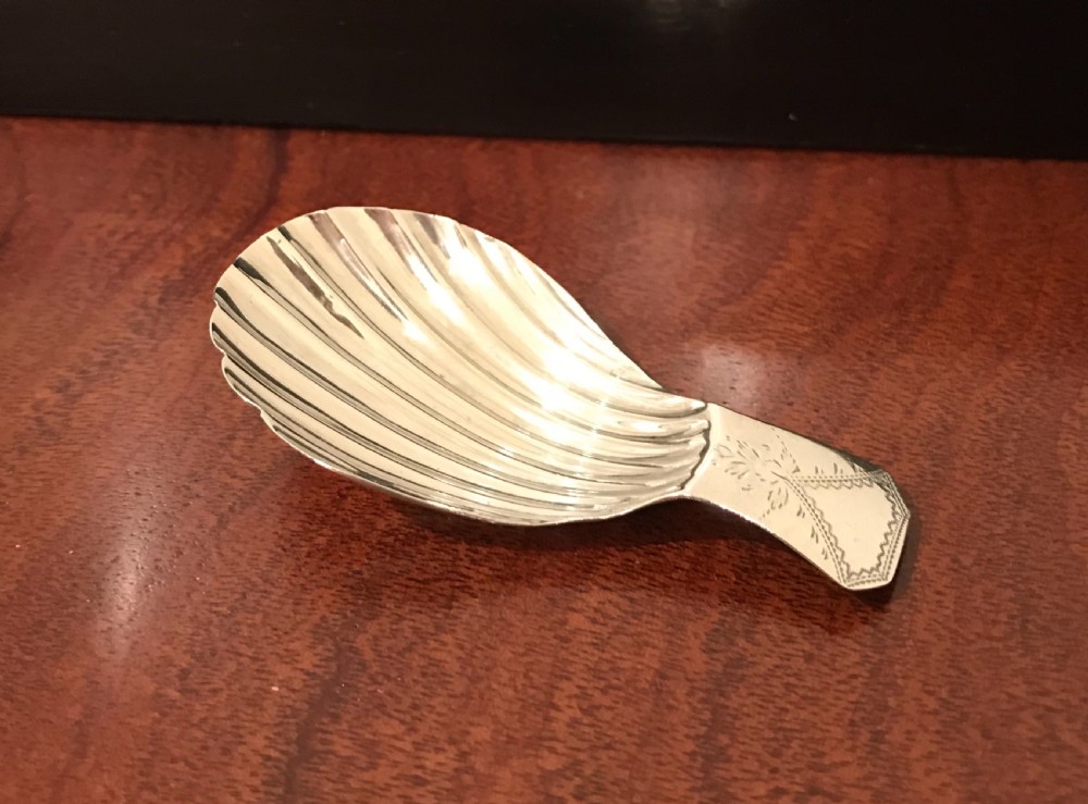 George III silver caddy spoon, 1797 View IV