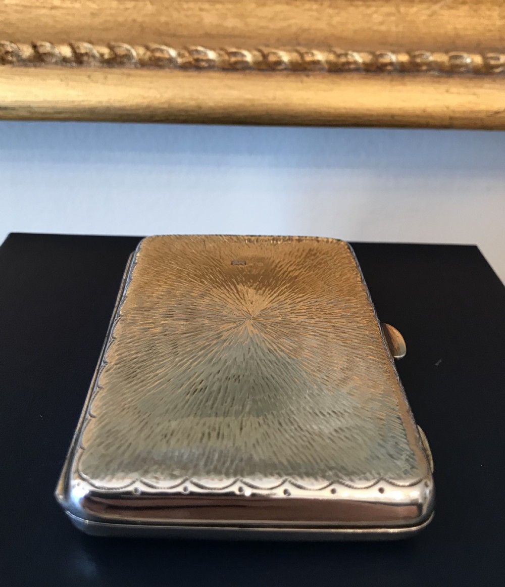 Stunning Edwardian Solid Silver Card Case Aide Memoire View III