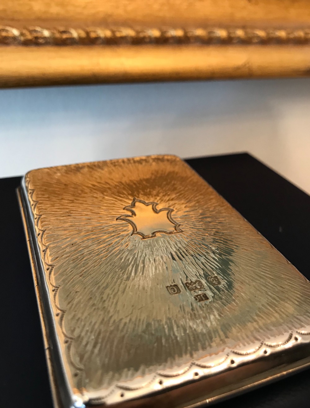 Stunning Edwardian Solid Silver Card Case Aide Memoire View IV