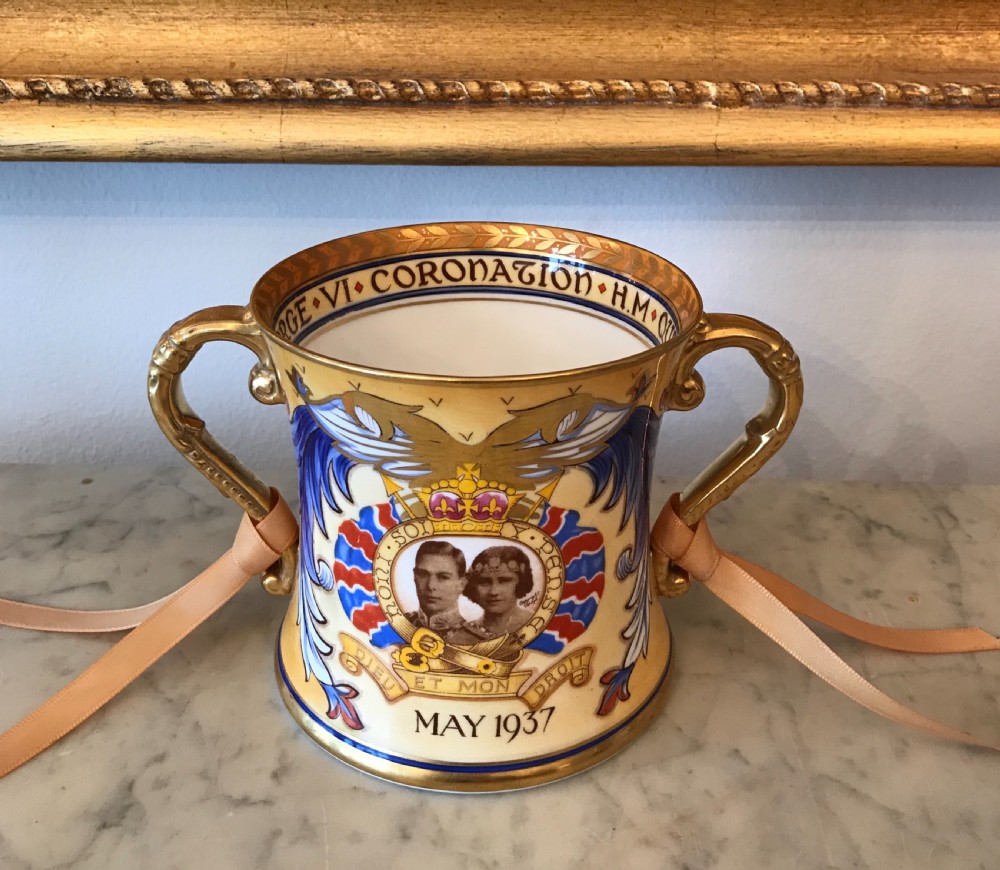 Stunning Coronation Loving Cup, 1937 by Shelley View II