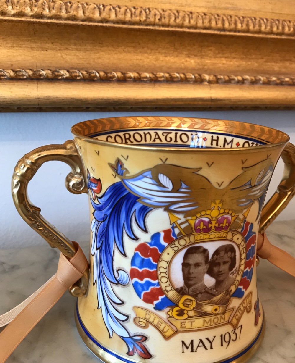 Stunning Coronation Loving Cup, 1937 by Shelley View IV