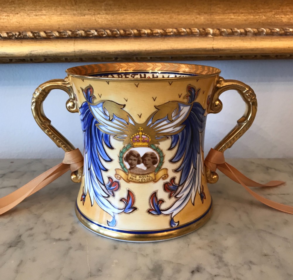 Stunning Coronation Loving Cup, 1937 by Shelley View V