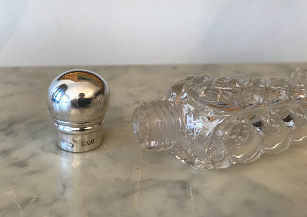 Victorian Silver Cornucopia Scent Perfume Bottle, 1884 View VI