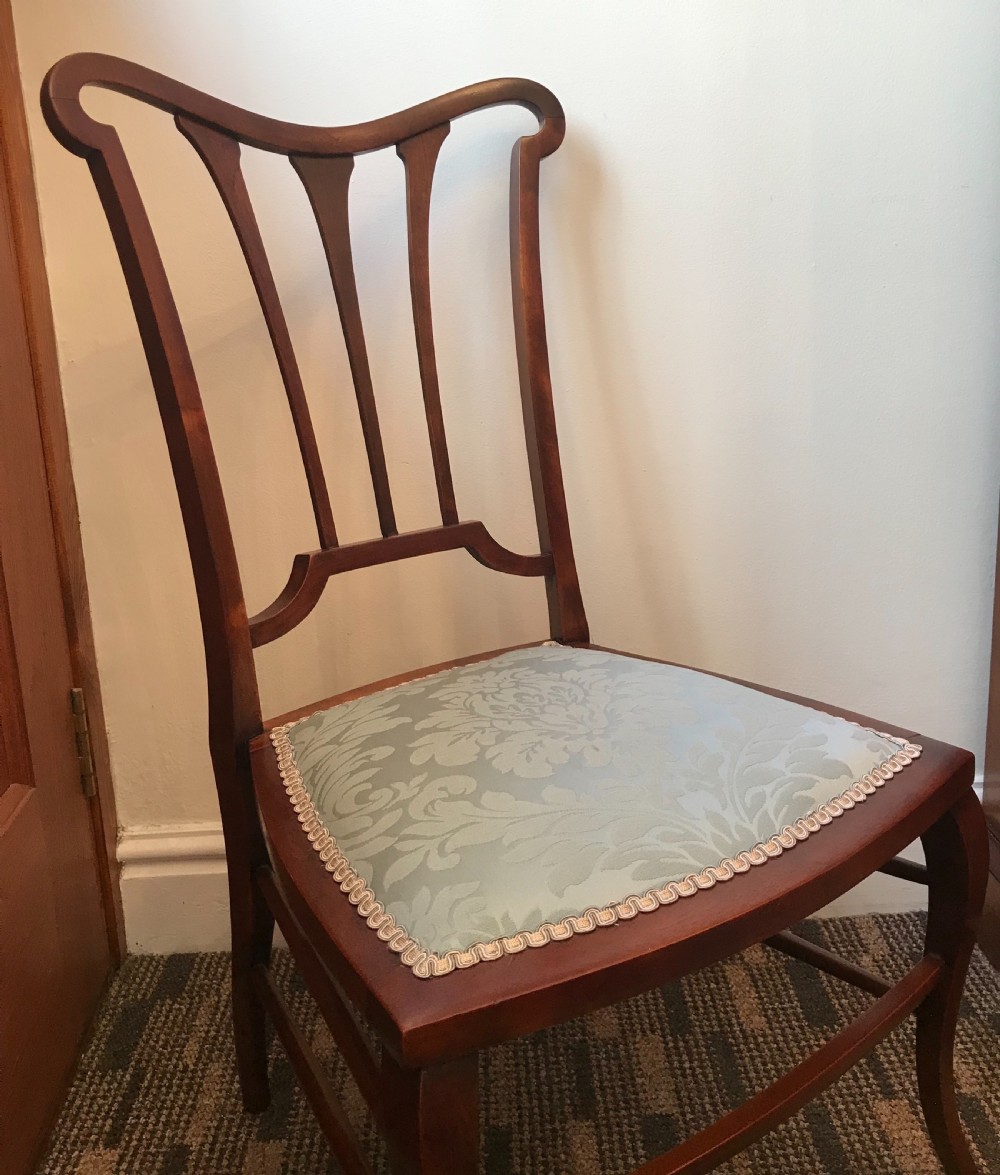 Edwardian Mahogany  Bedroom Occasional Chair, Circa 1900-1910 View II