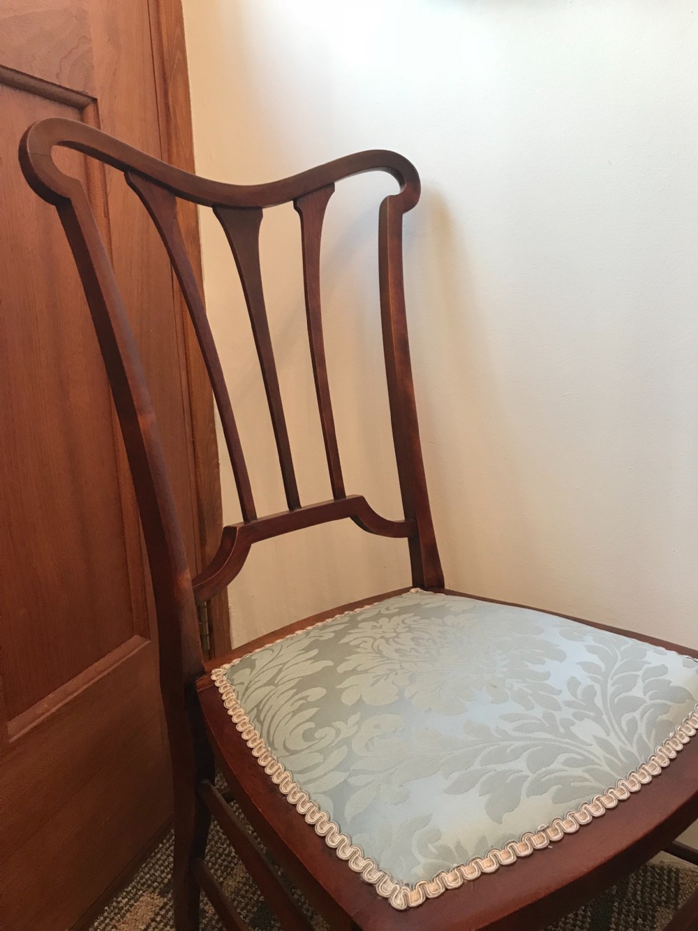 Edwardian Mahogany  Bedroom Occasional Chair, Circa 1900-1910 View III