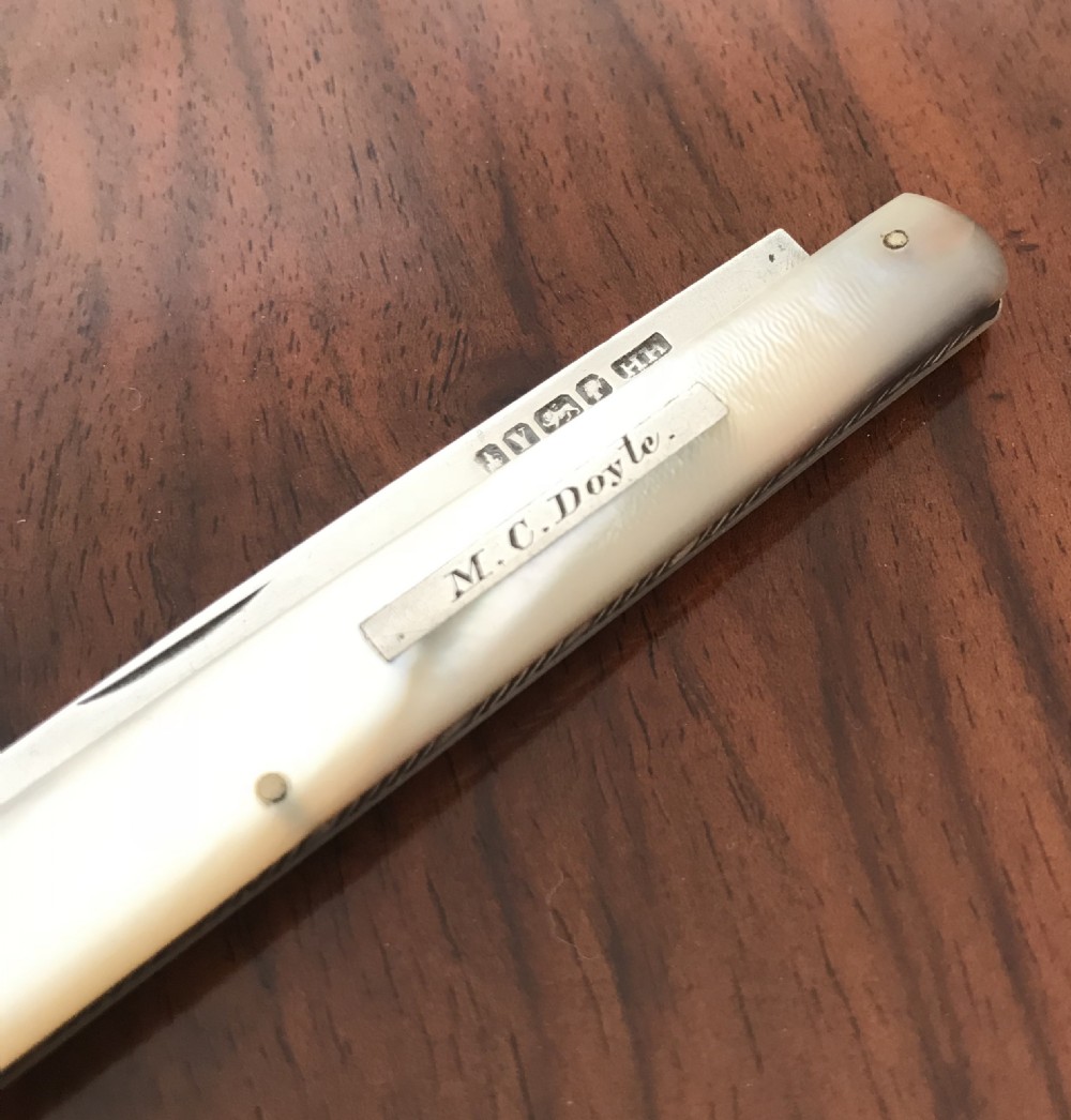 Victorian Silver Pocket Fruit Knife, hallmarked Sheffield 1866 by Henry Holland View II