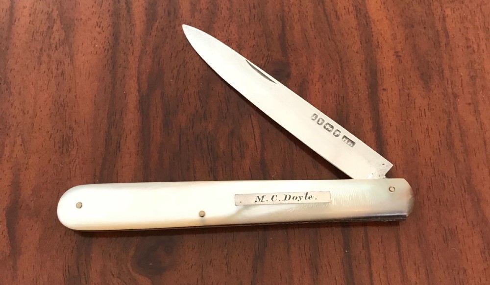 Victorian Silver Pocket Fruit Knife, hallmarked Sheffield 1866 by Henry Holland View III