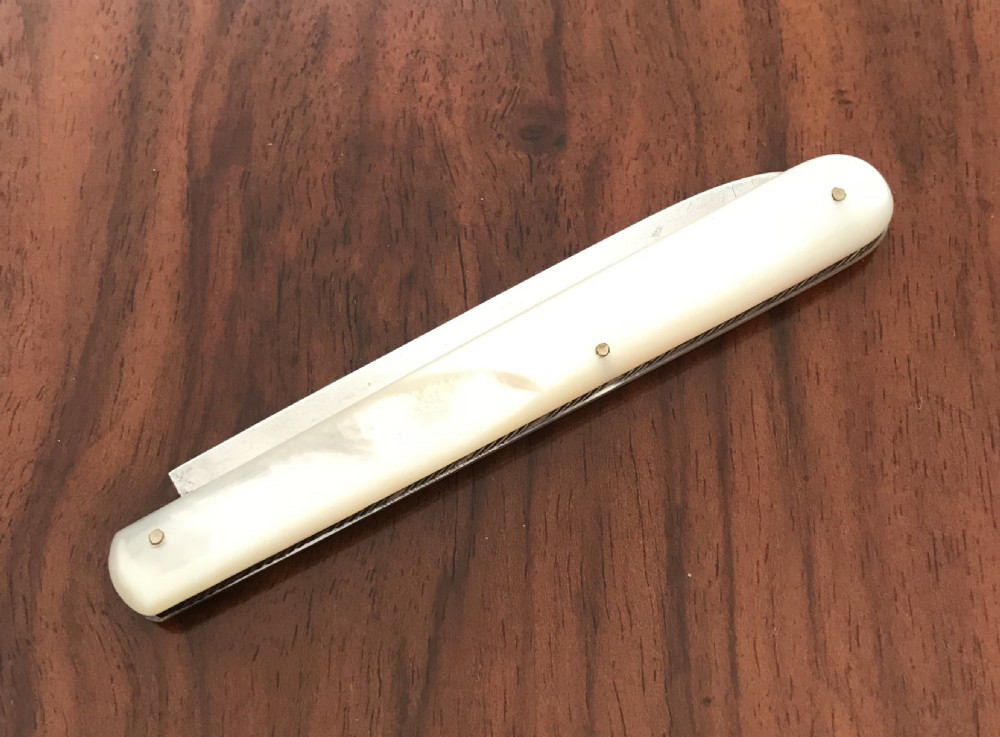 Victorian Silver Pocket Fruit Knife, hallmarked Sheffield 1866 by Henry Holland View IV