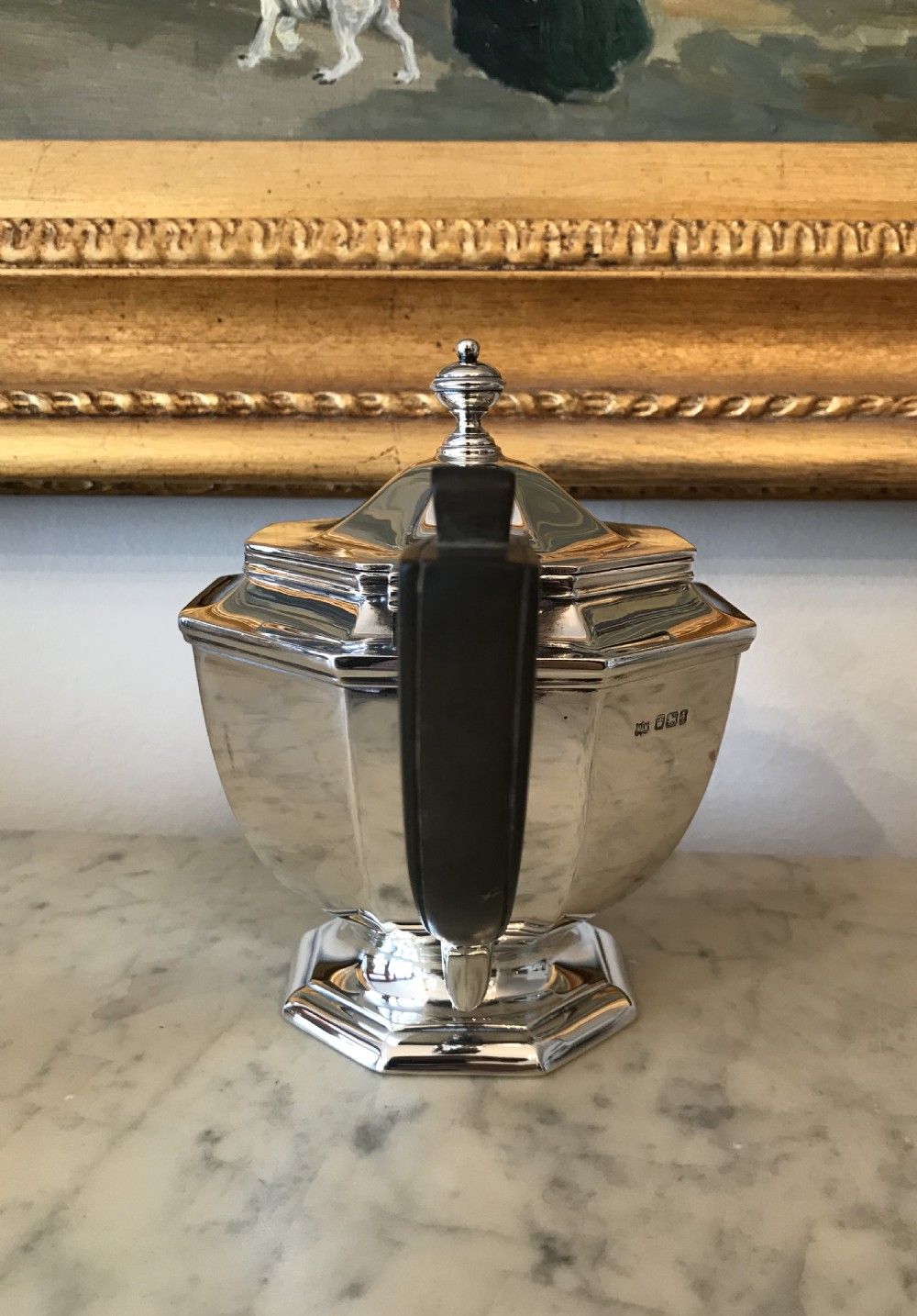 Quality George V Silver Tea Pot, 1917 View VII