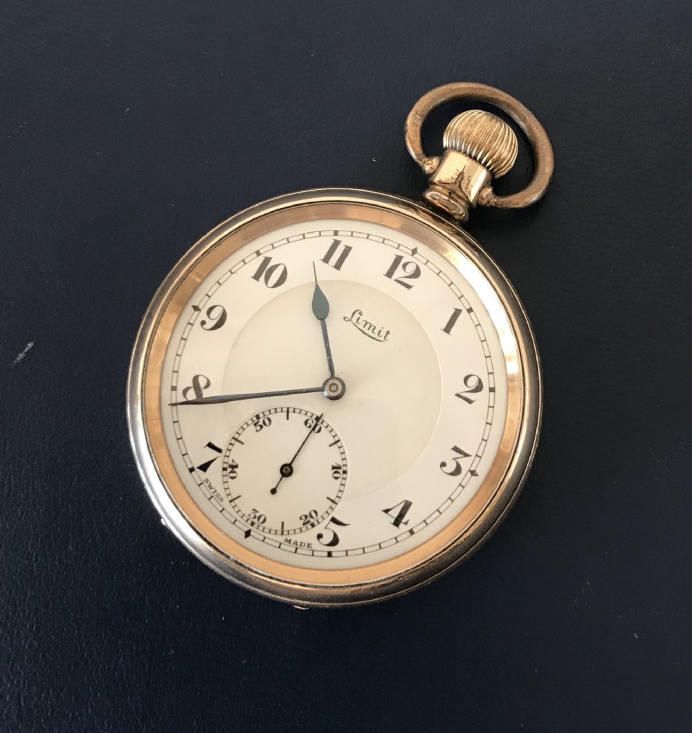 Limit Gold Plated Swiss Pocket Watch 