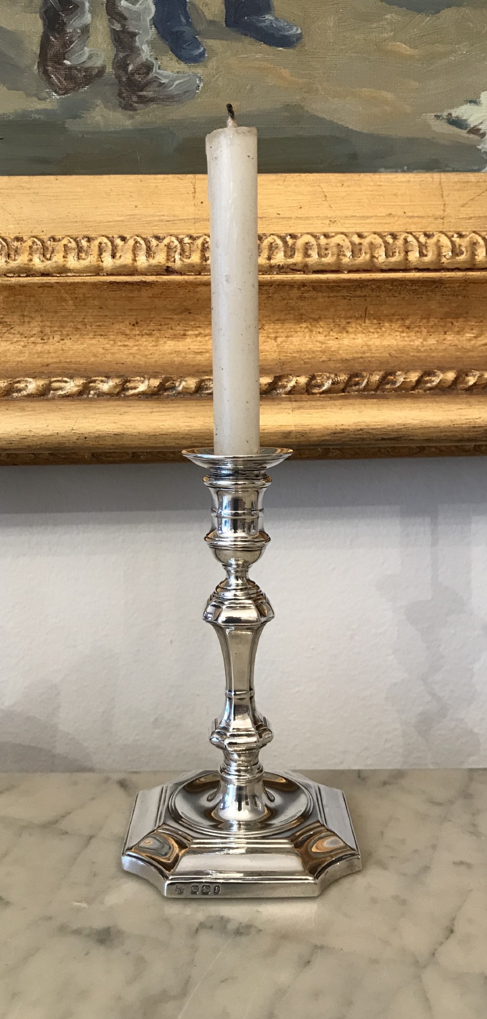 Victorian Silver Taperstick, hallmarked Sheffield 1897