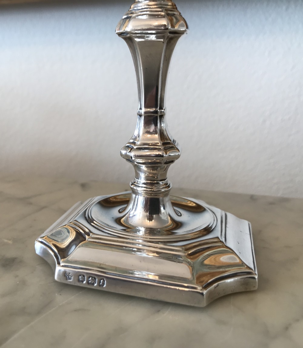Victorian Silver Taperstick, hallmarked Sheffield 1897 View II