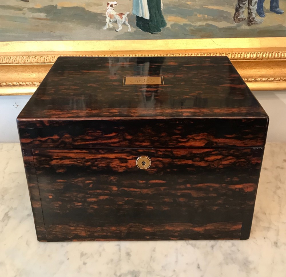 Victorian Coromandel Jewellery Box by John Bagshaw of Liverpool 