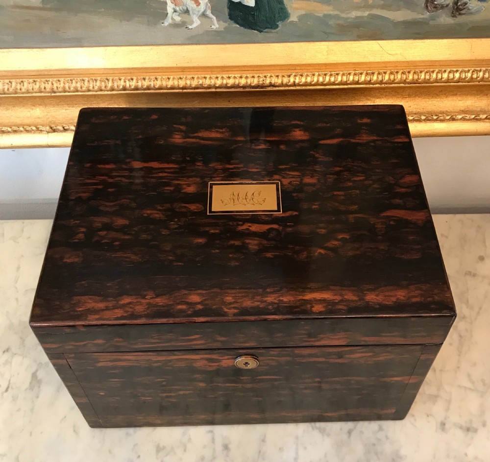 Victorian Coromandel Jewellery Box by John Bagshaw of Liverpool  View II