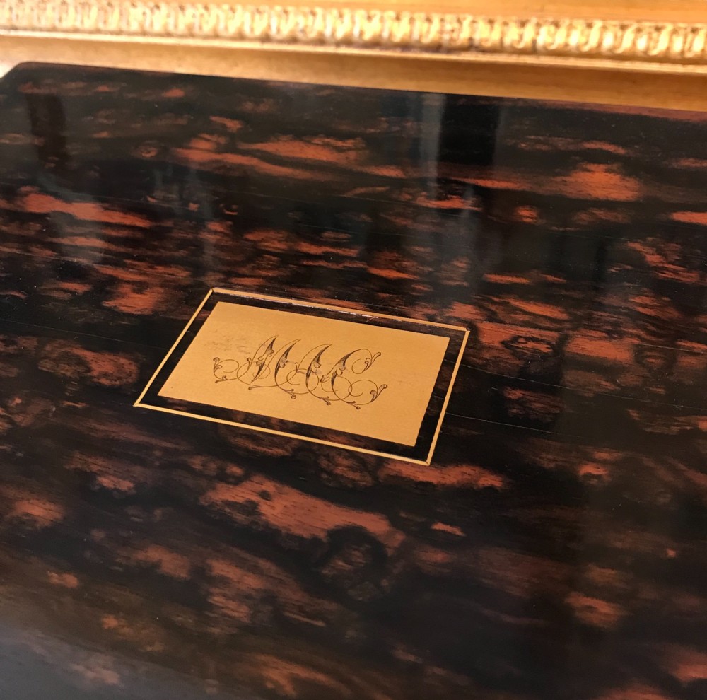 Victorian Coromandel Jewellery Box by John Bagshaw of Liverpool  View XIV