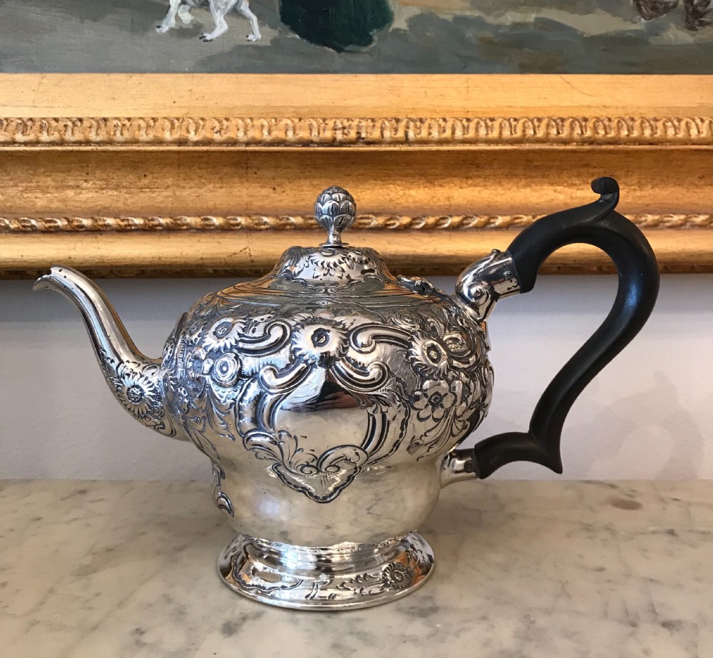 Impressive Victorian Solid Silver Teapot