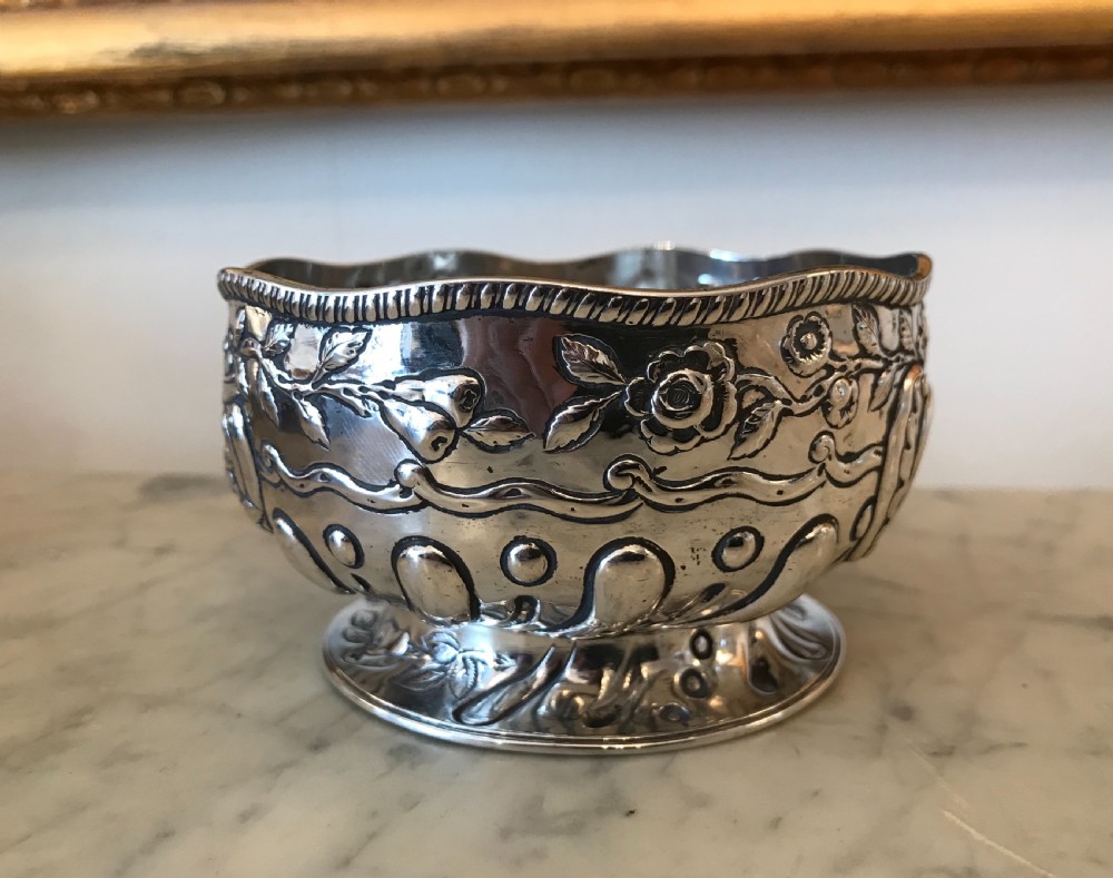 Victorian Solid Silver Rose Bowl View V