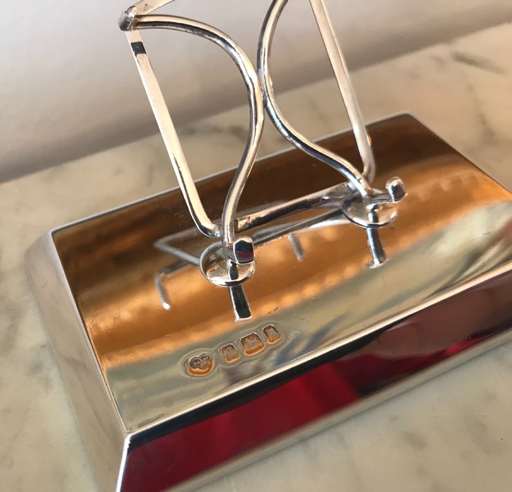 Quality George V Silver Card Holder, 1922 View II