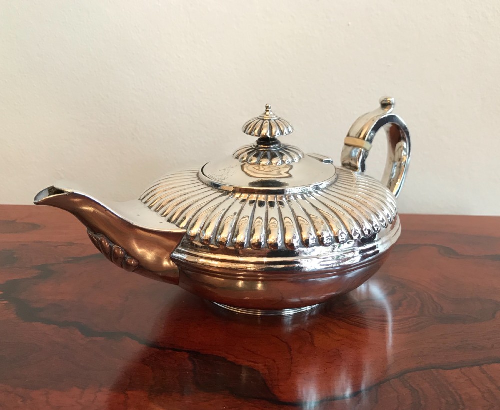 Quality George IV Silver Teapot by Charles Fox, 1828