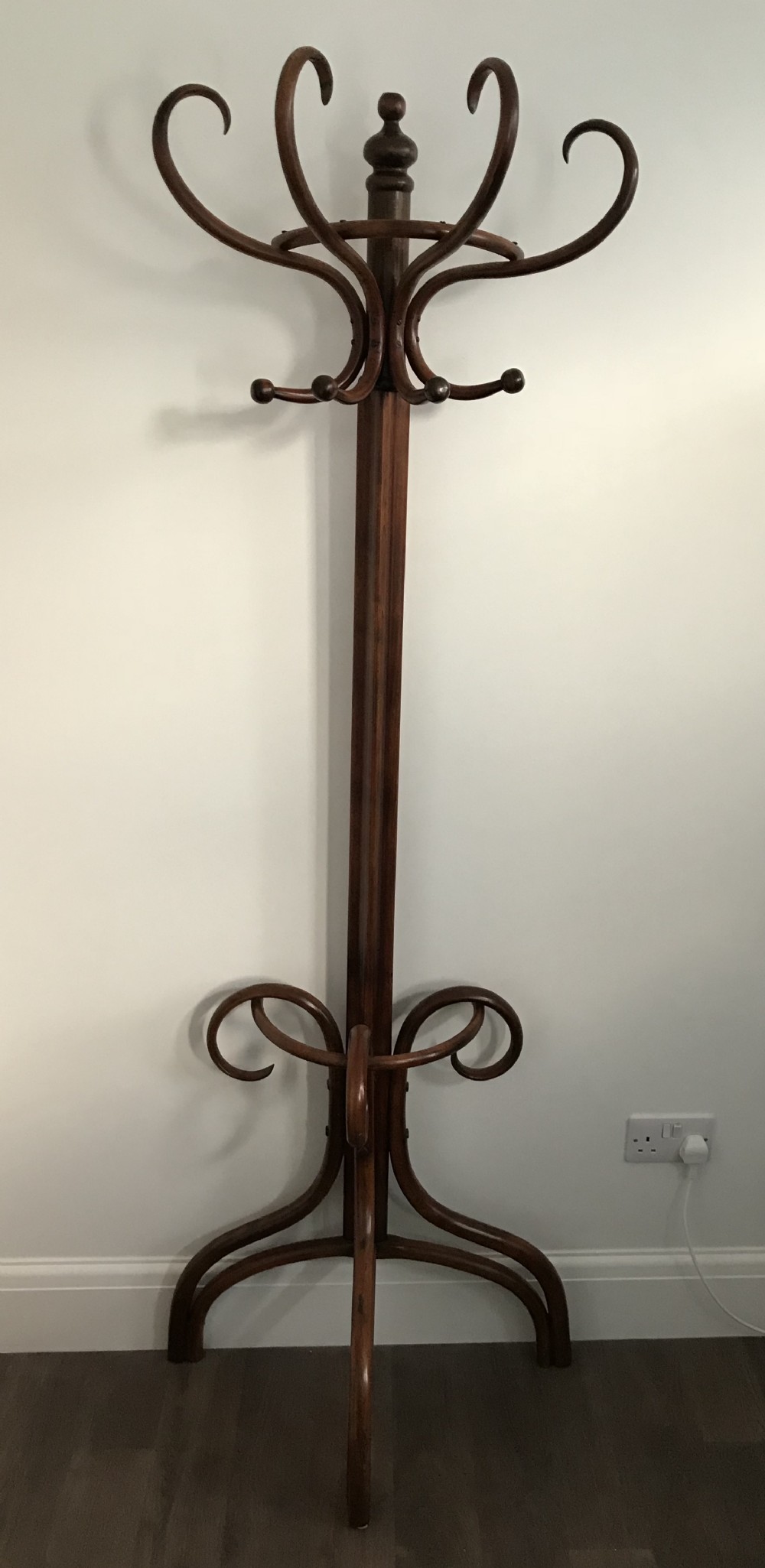 Bentwood Demi Lune Coat & Hat Stand