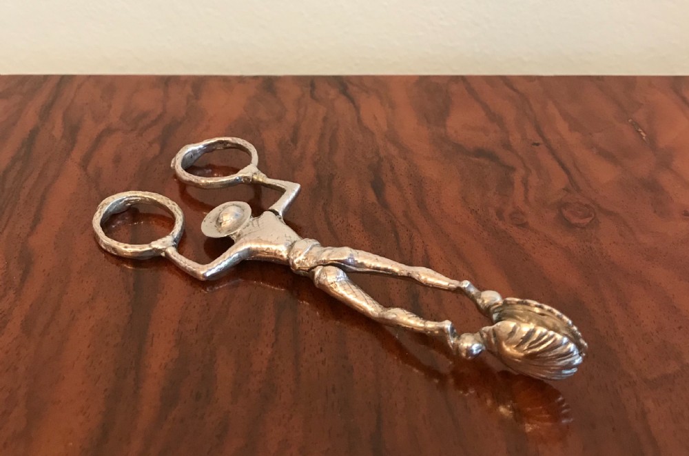 Edwardian Silver Harlequin Sugar Nips, Chester 1902 View VI
