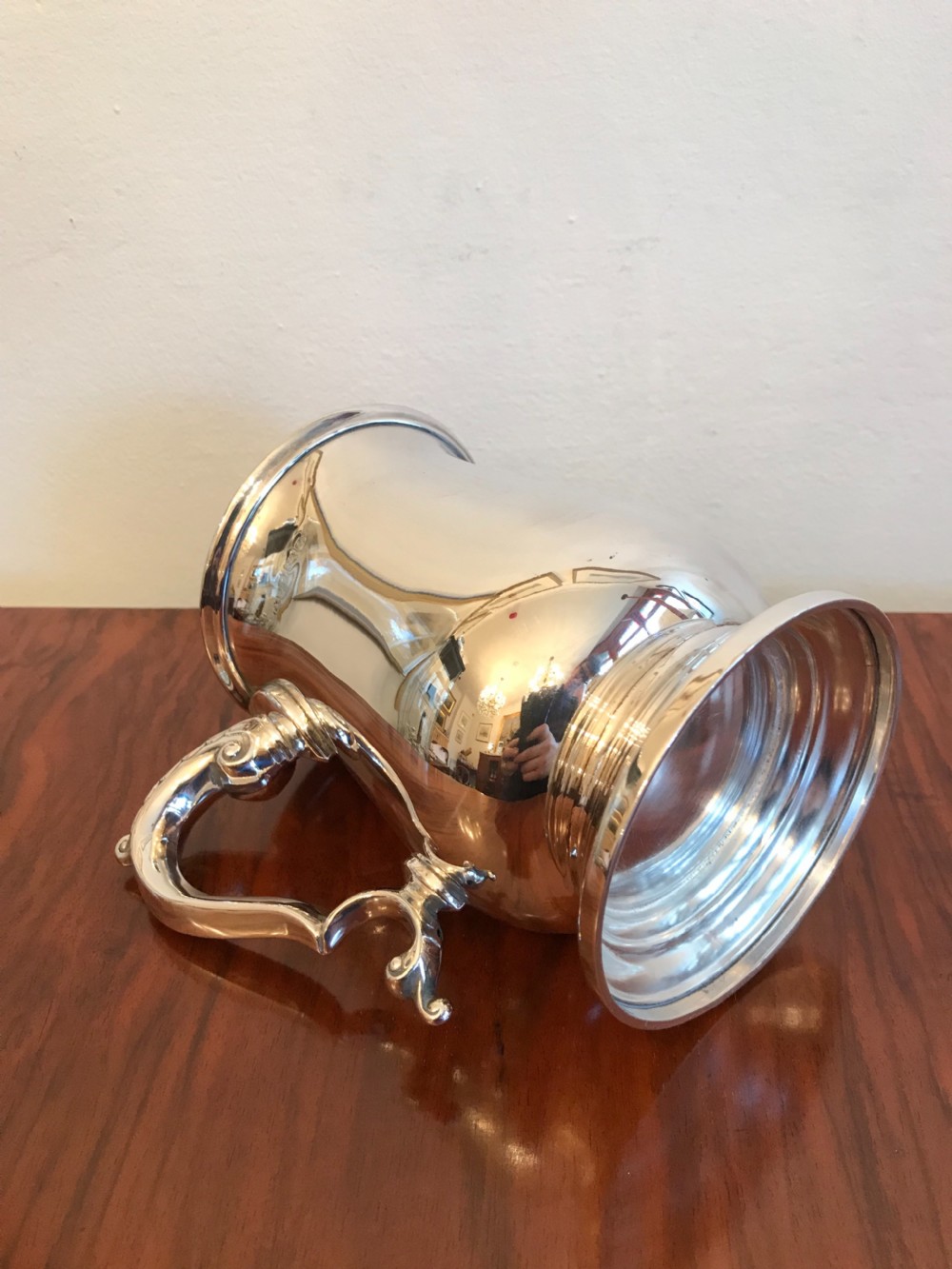 Quality George V Silver Pint Tankard, Hallmarked Birmingham 1913 by Turner & Simpson View IV
