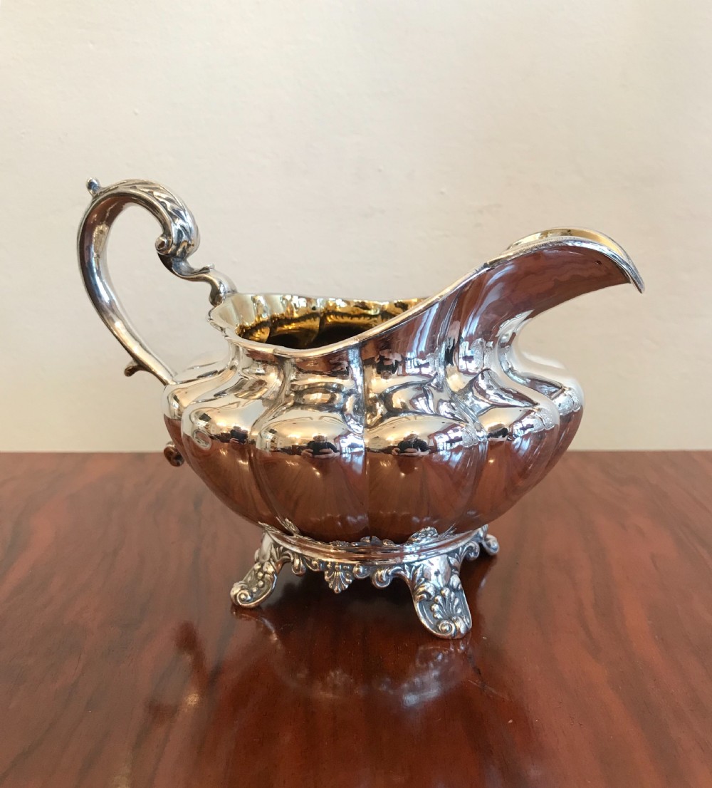 William IV Silver Cream Jug, 1833 View VII