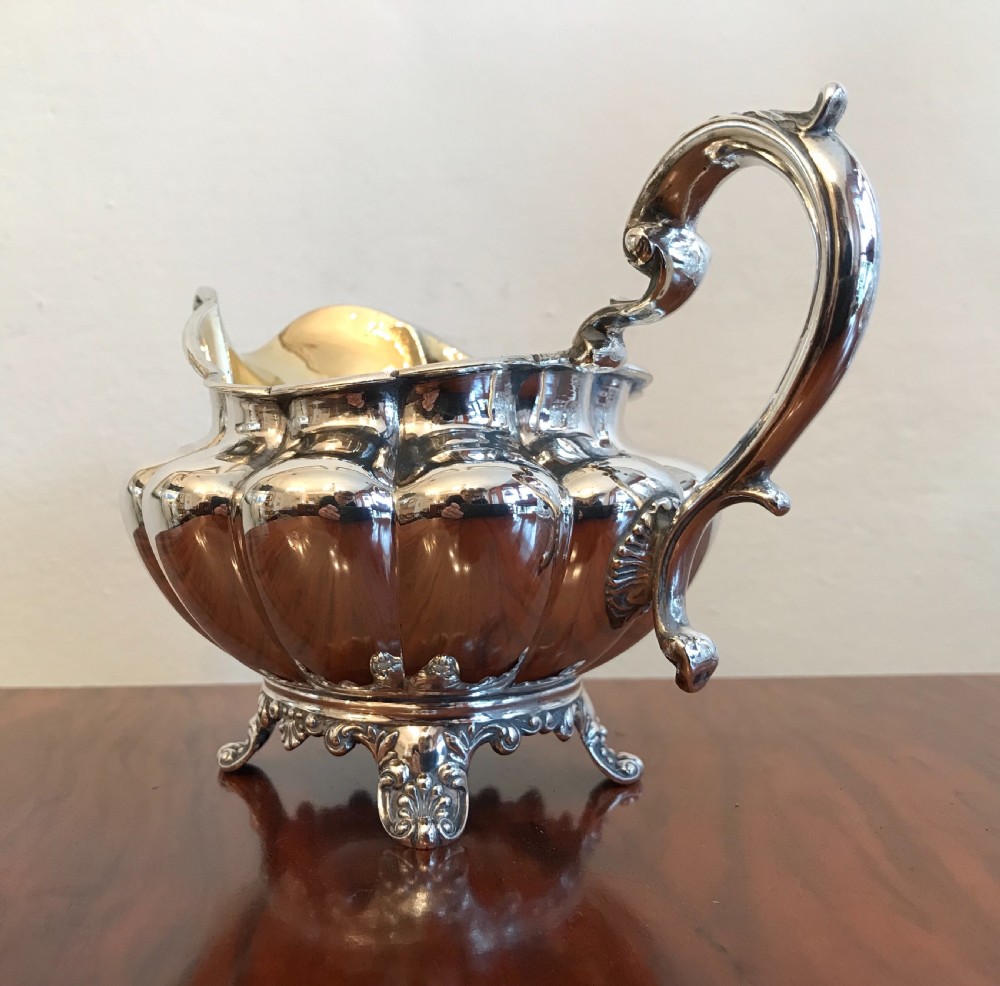 William IV Silver Cream Jug, 1833 View VIII