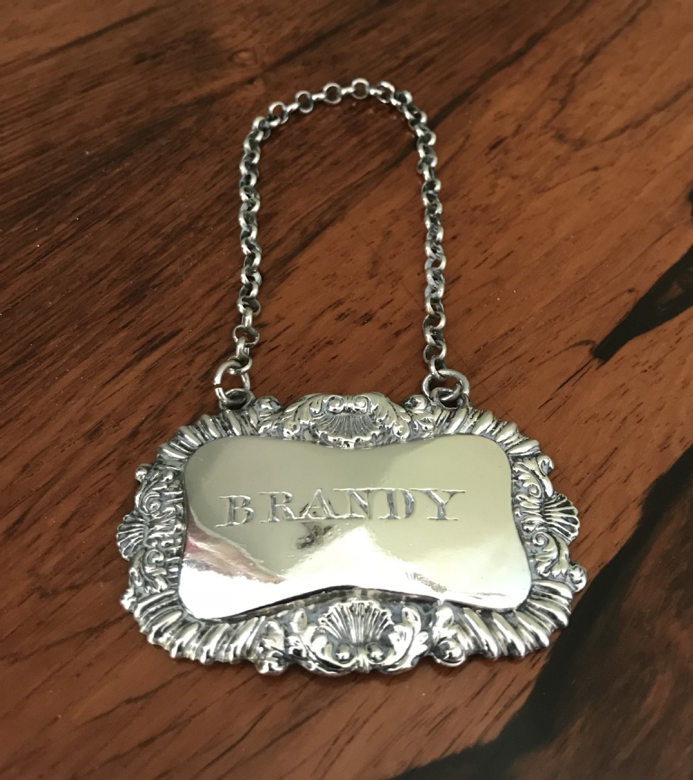 George III Silver Brandy Label