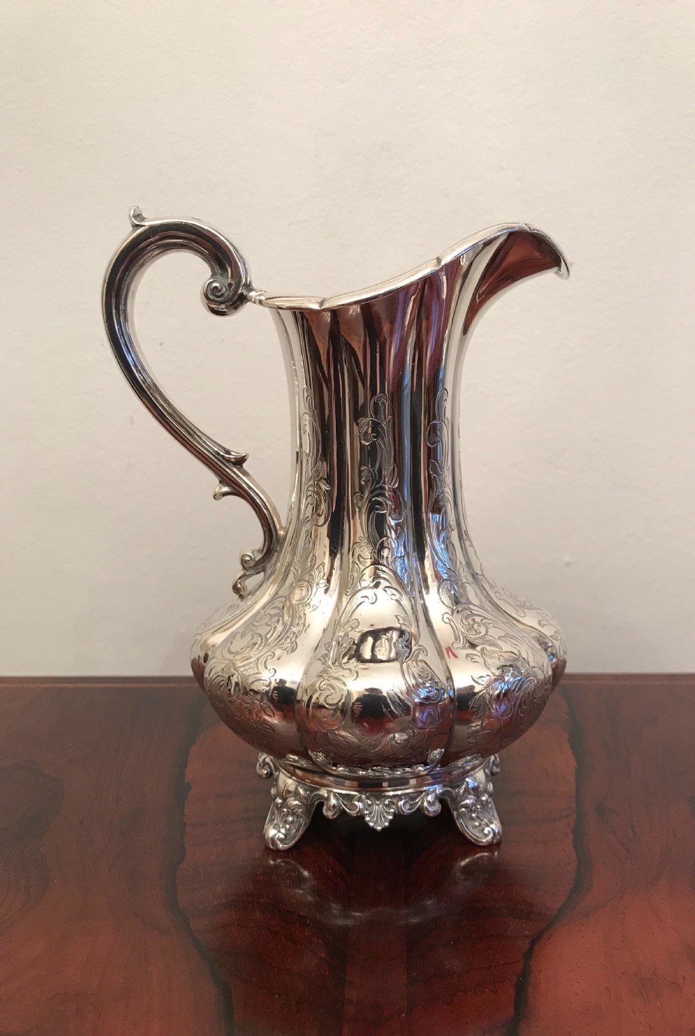 Large Victorian Silver Cream Jug, 1848