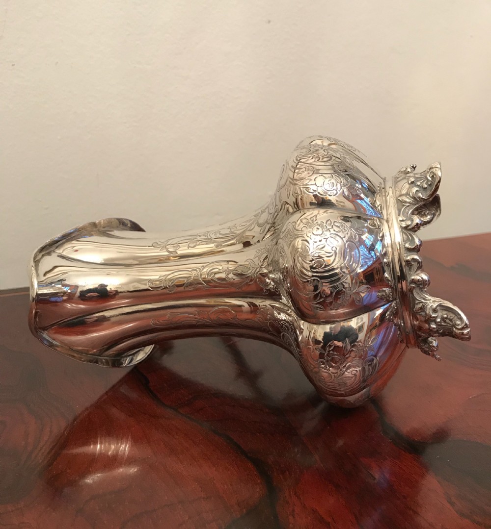 Large Victorian Silver Cream Jug, 1848 View V