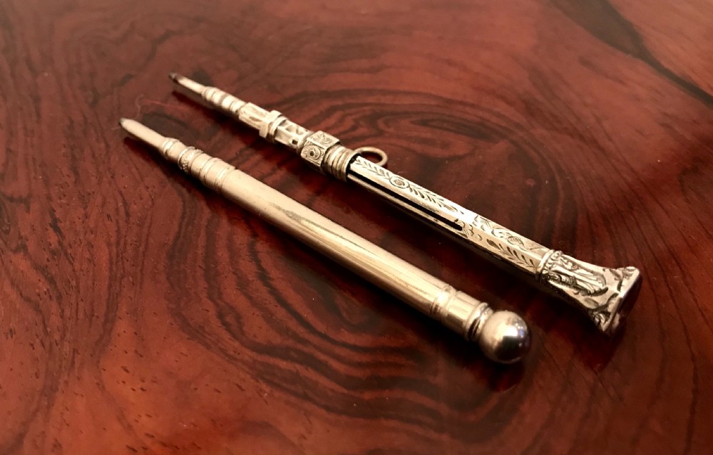 Two Late Victorian Silver Pencils View IV