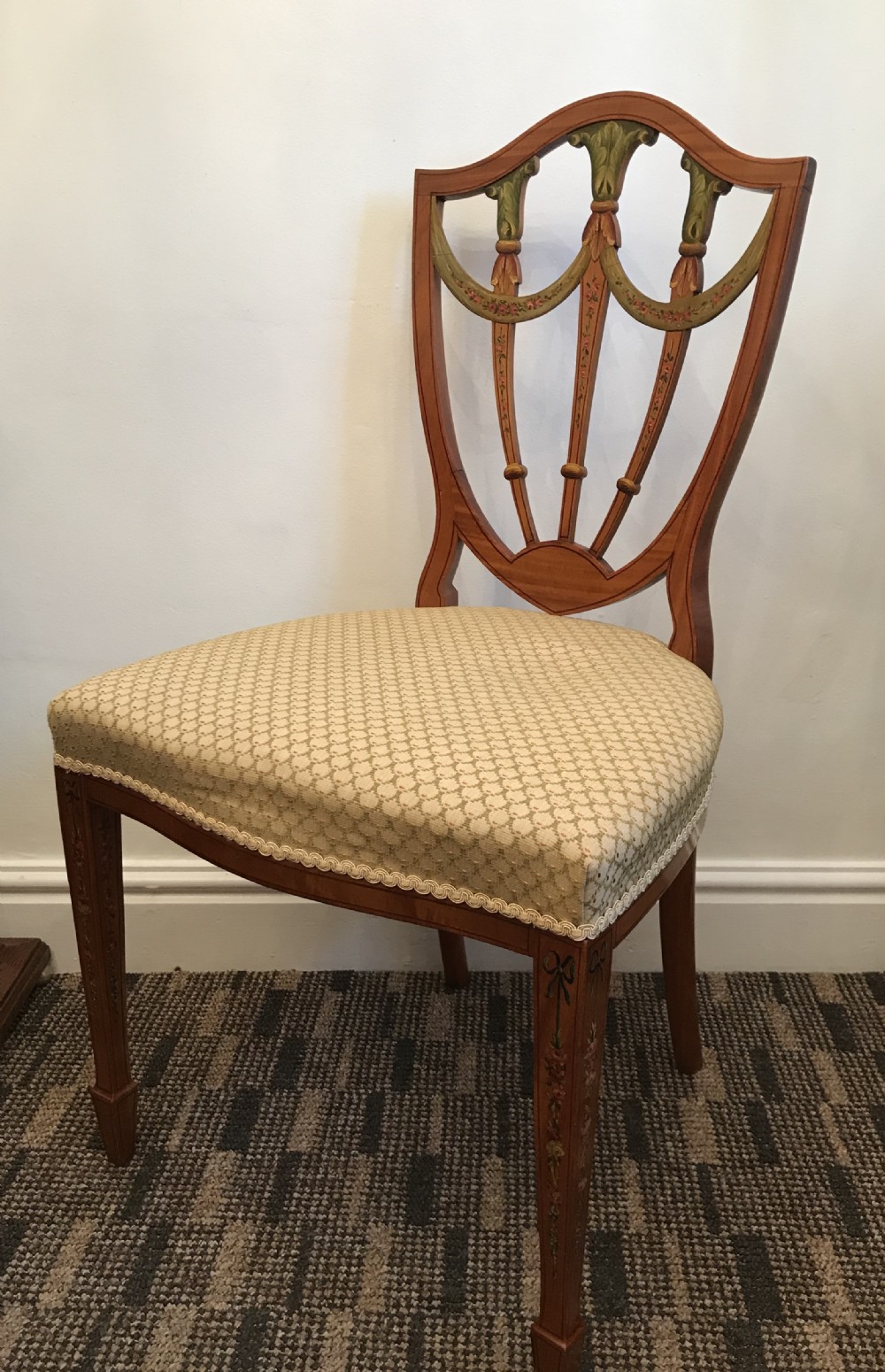 Stunning Edwardian Sheraton Revival Chair (2 of 2)