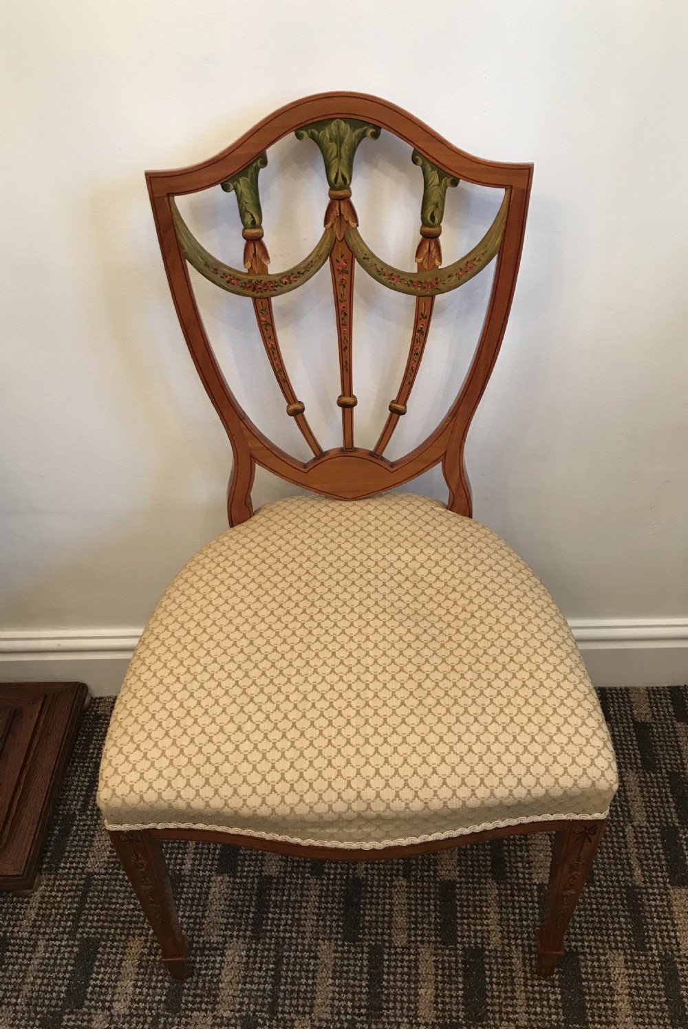 Stunning Edwardian Sheraton Revival Chair (2 of 2) View II
