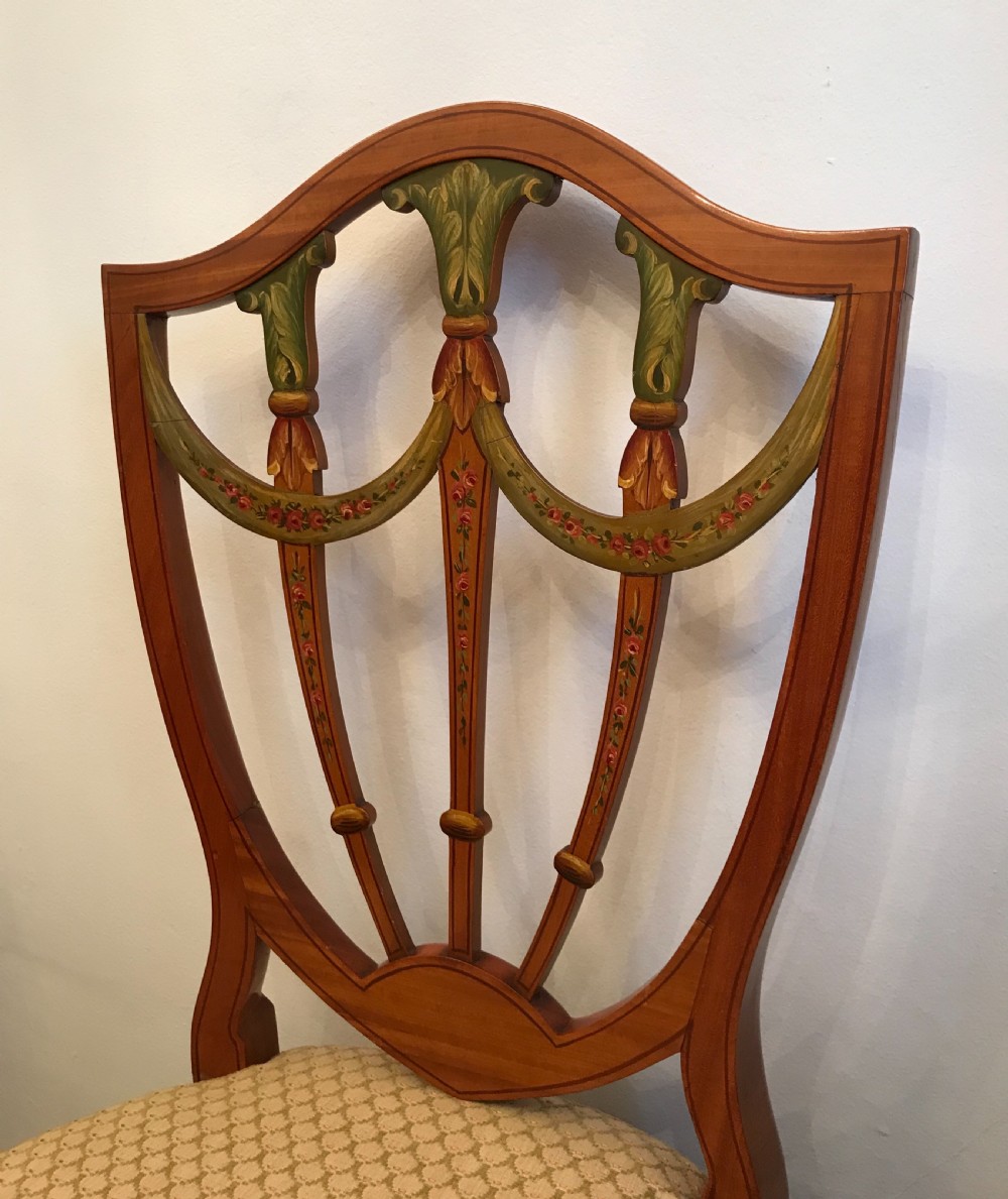 Stunning Edwardian Sheraton Revival Chair (2 of 2) View III