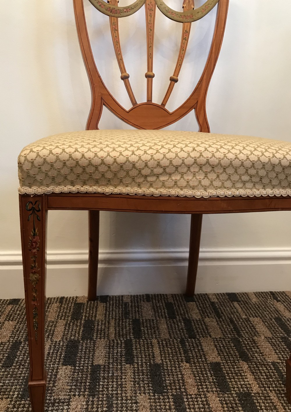 Stunning Edwardian Sheraton Revival Chair (2 of 2) View IV