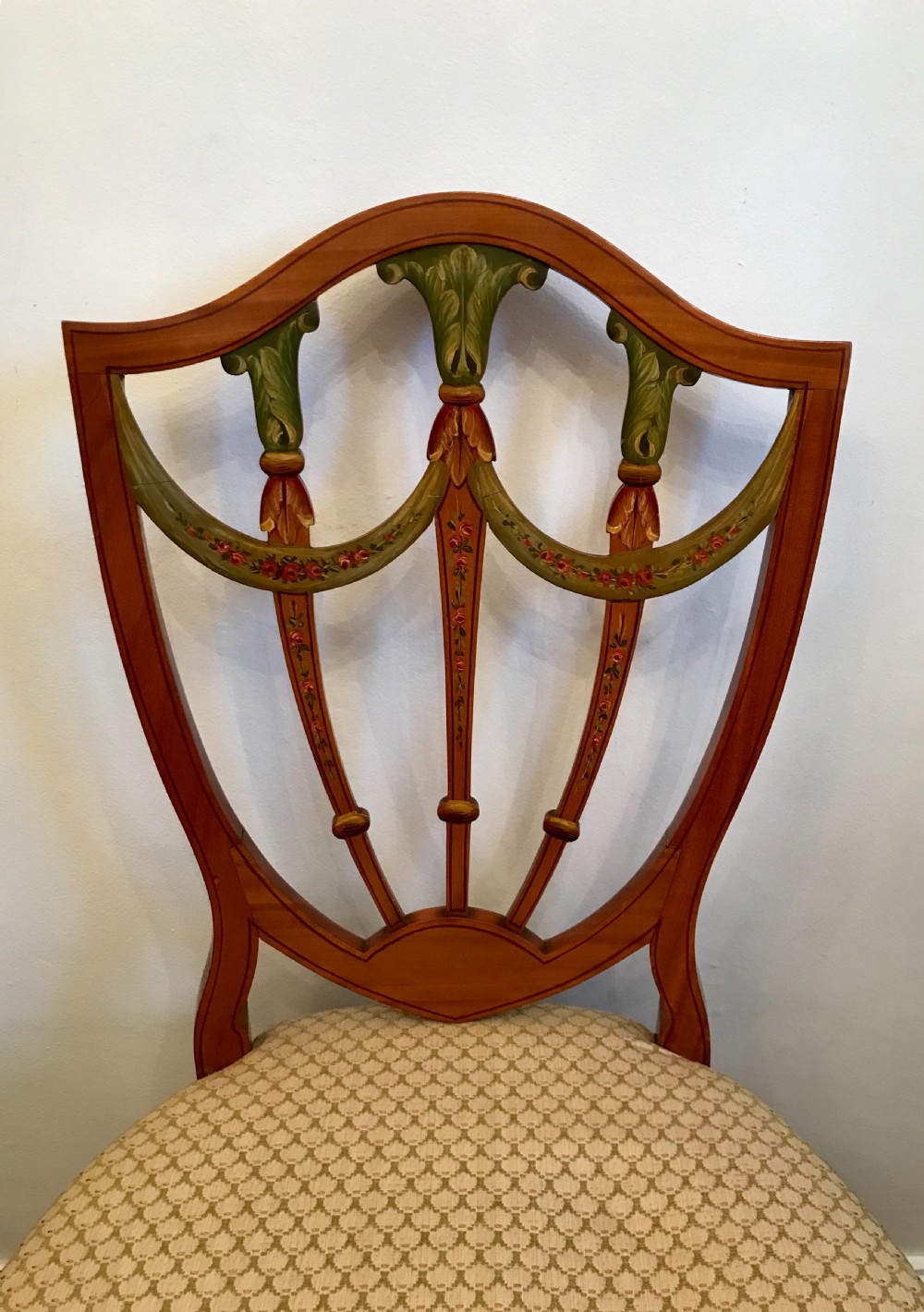 Stunning Edwardian Sheraton Revival Chair (2 of 2) View VIII