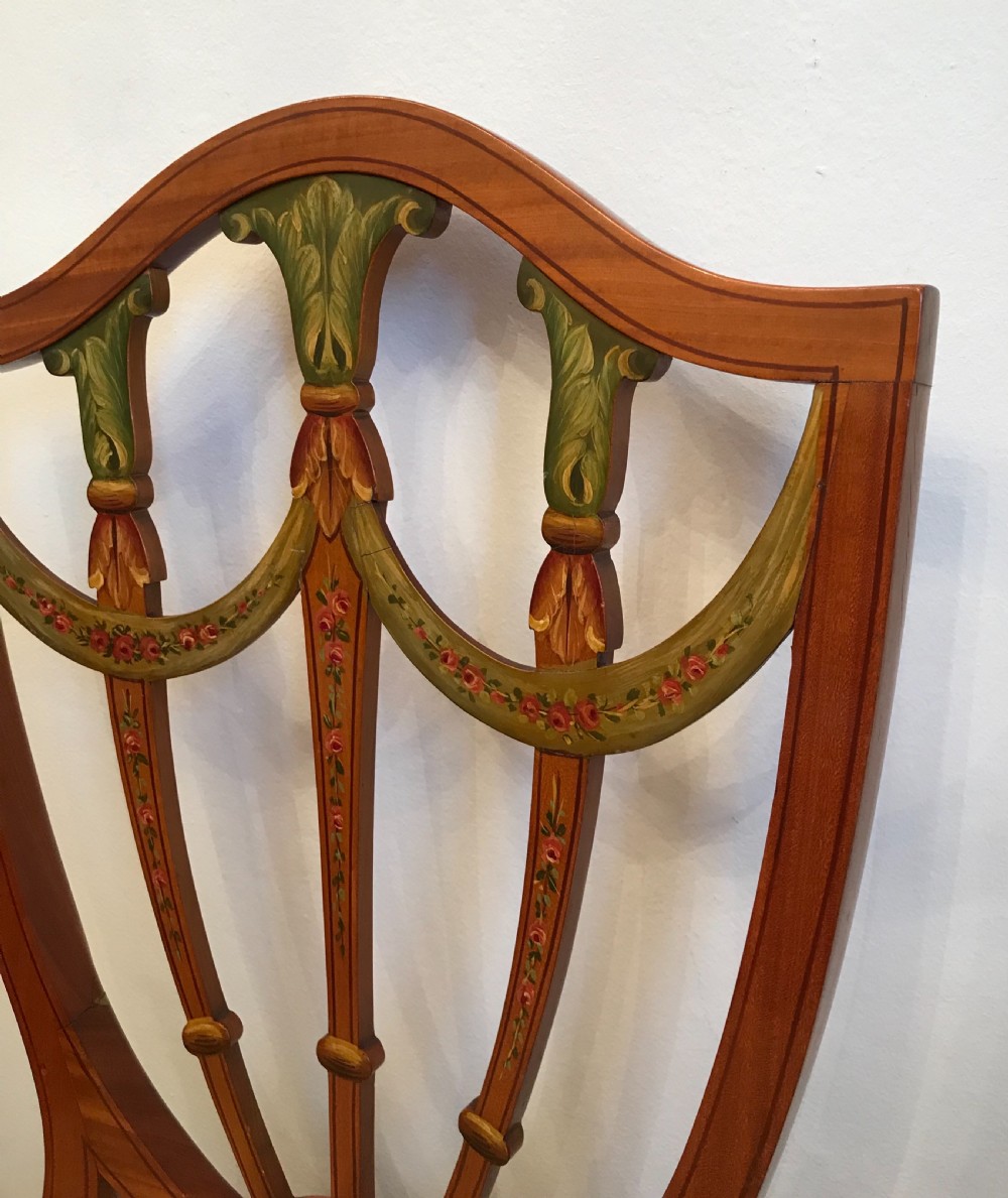 Stunning Edwardian Sheraton Revival Chair (2 of 2) View IX