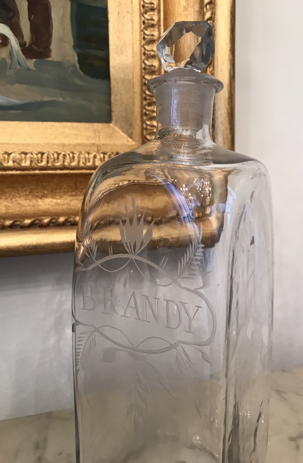 18th Century Brandy Decanter  View II